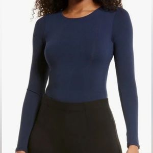 Naked Wardbrode cut out back long sleeve thong bodysuit. NEW WITHOUT TAGS